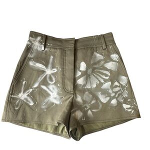 Dior Silk Spray-Paint Floral Shorts SS13 Raf Simons (Size 38)